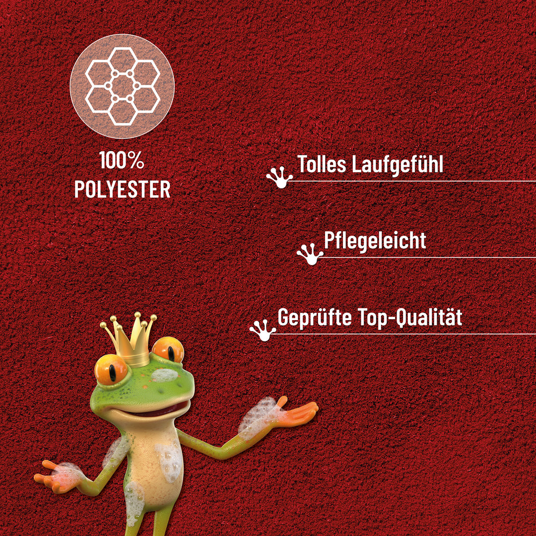 Porto Azzurro Badteppich kamin rot Hochflor rechteckig