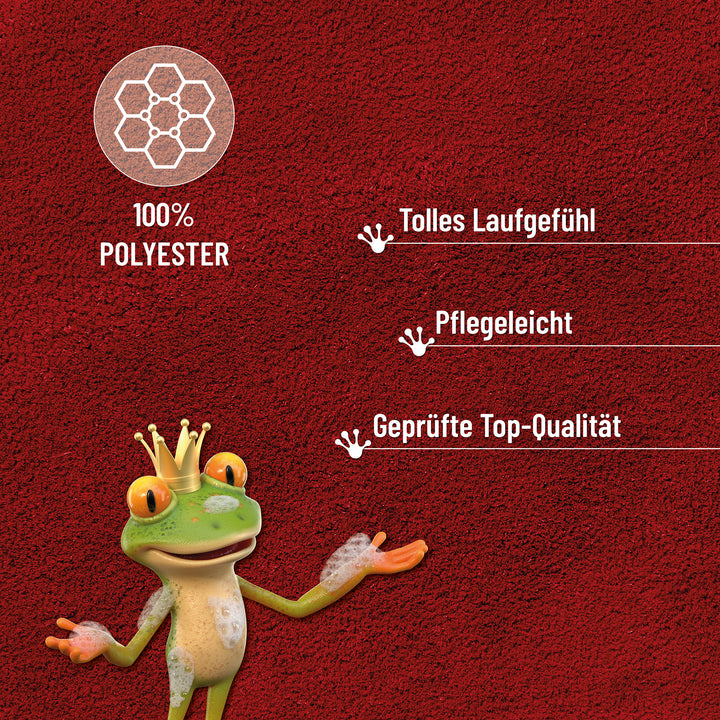 Porto Azzurro Badteppich kamin rot Hochflor rechteckig