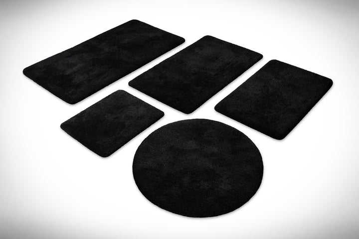 Porto Azzurro Badteppich anthrazit schwarz Hochflor rechteckig