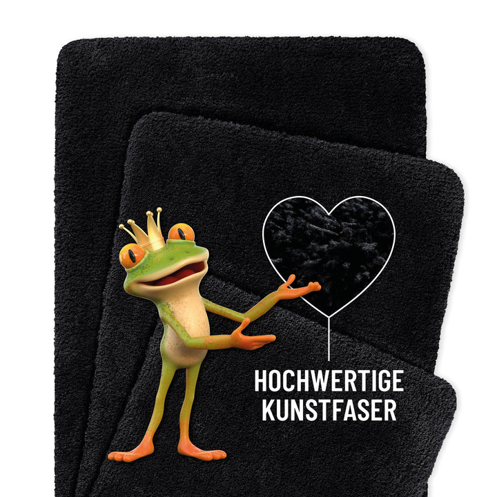 Porto Azzurro Badteppich anthrazit schwarz Hochflor rechteckig