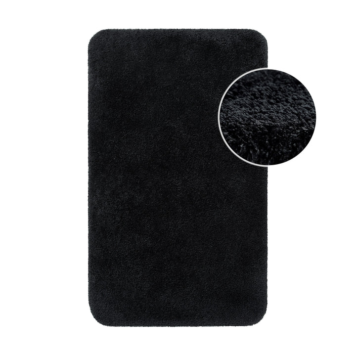 Porto Azzurro Badteppich anthrazit schwarz Hochflor rechteckig