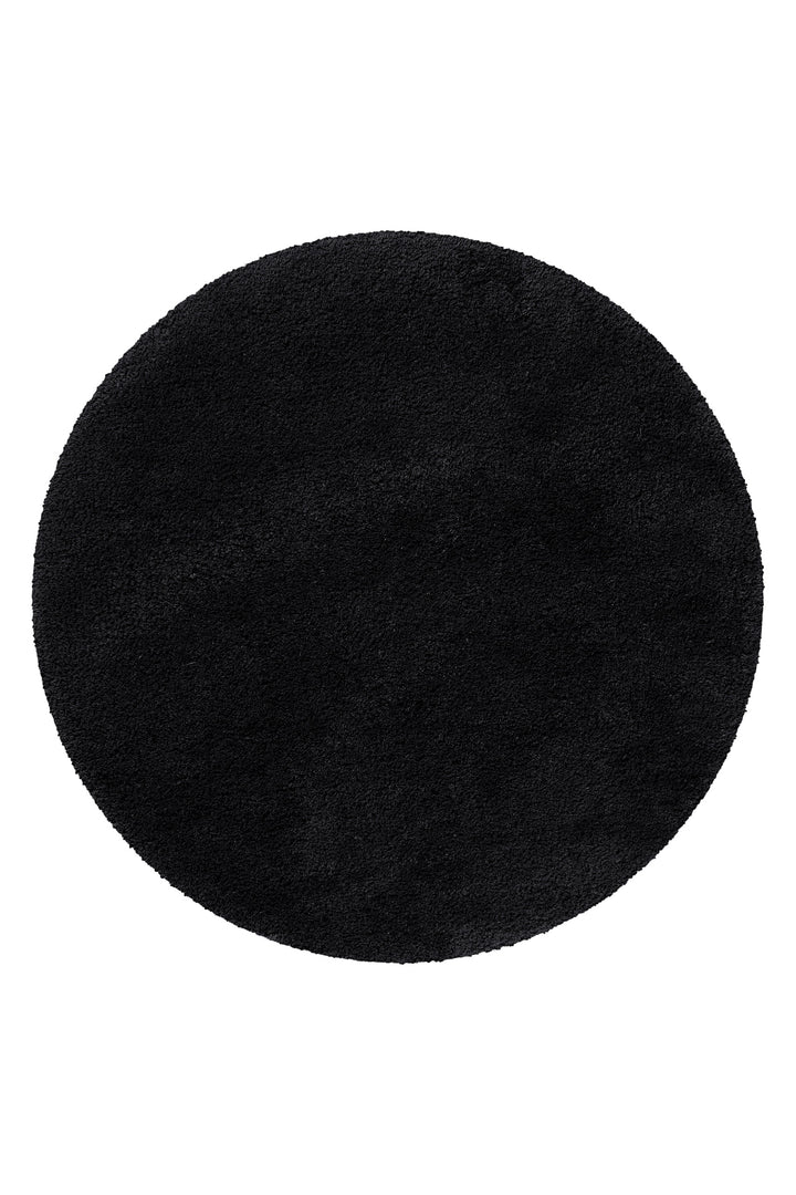 Porto Azzurro Badteppich anthrazit schwarz Hochflor rund