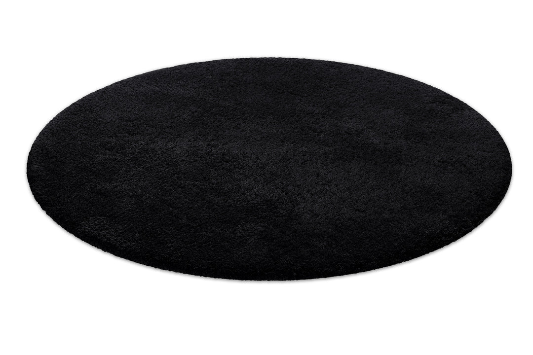 Porto Azzurro Badteppich anthrazit schwarz Hochflor rund