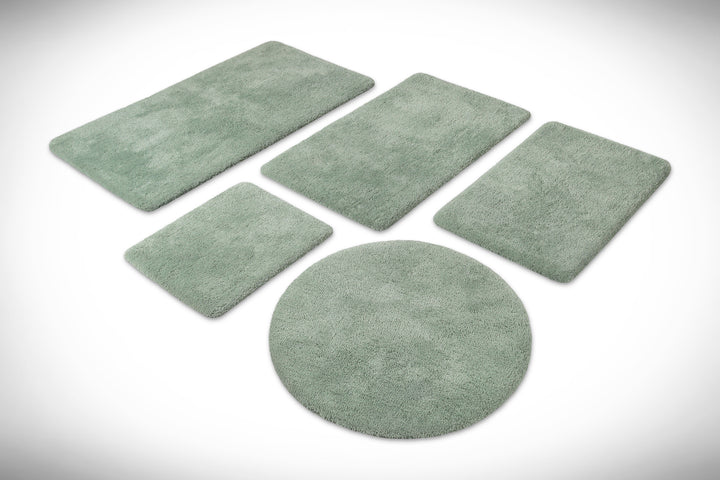 Porto Azzurro Badteppich salbei grün Hochflor rechteckig