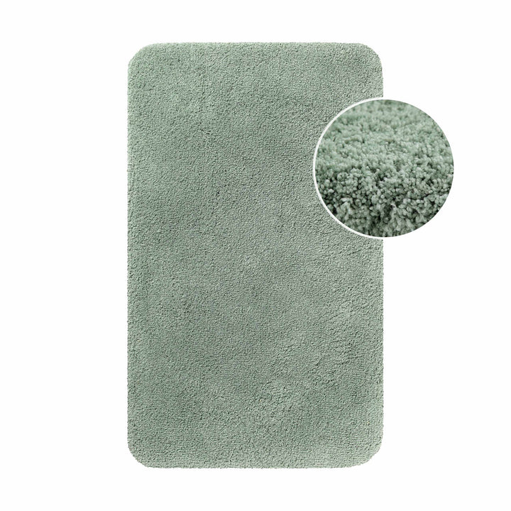 Porto Azzurro Badteppich salbei grün Hochflor rechteckig