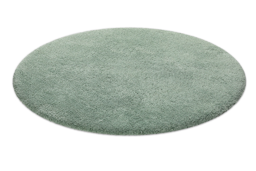 Porto Azzurro Badteppich salbei grün Hochflor rund