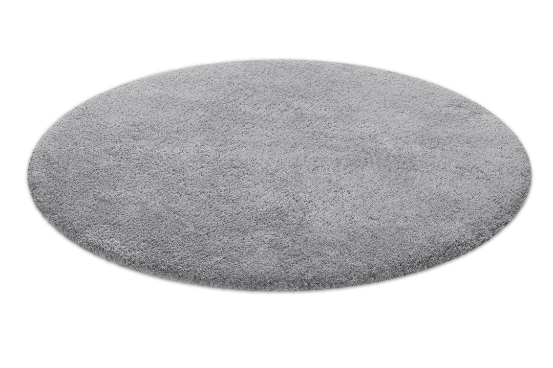 Porto Azzurro Badteppich mittel grau Hochflor rund