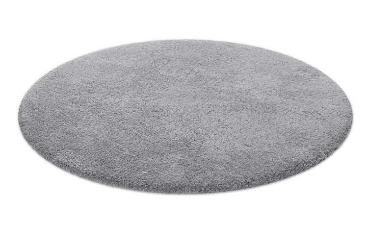 Porto Azzurro Badteppich mittel grau Hochflor rund