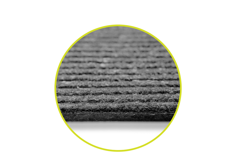 Buhai Schmutzfangmatte gezoomte Kante grau