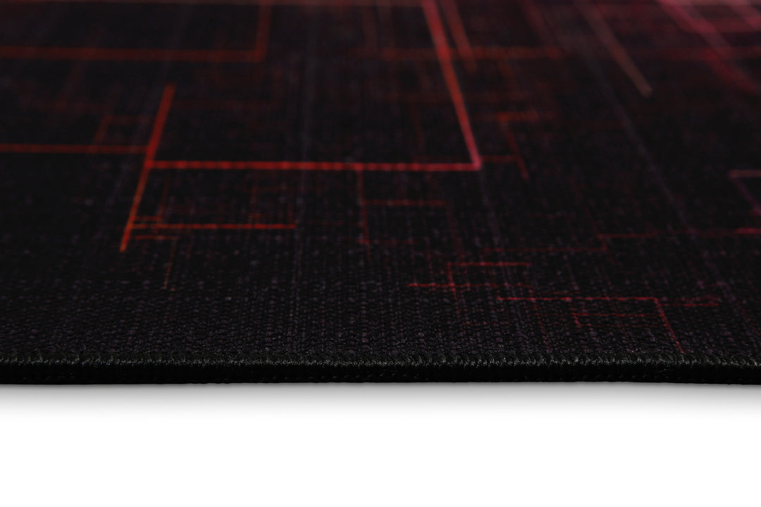 Quantum Warp Teppich schwarz Kurzflor rechteckig