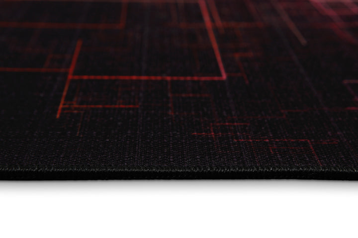 Quantum Warp Teppich schwarz Kurzflor rechteckig