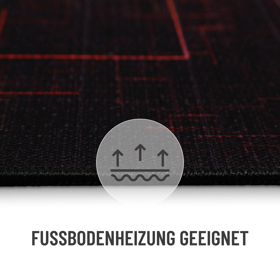 Quantum Warp Teppich schwarz Kurzflor rechteckig