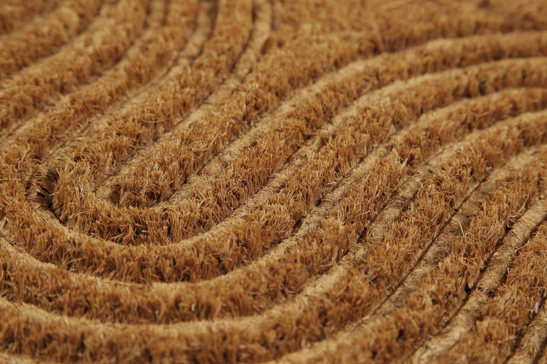 Retro Flow Fußmatte natur Kurzflor rechteckig