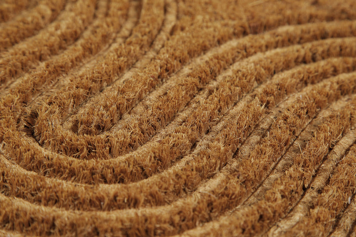 Retro Flow Fußmatte natur Kurzflor rechteckig