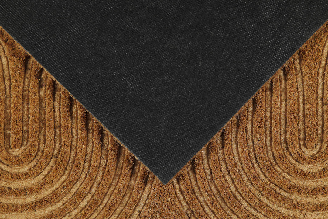 Retro Flow Fußmatte natur Kurzflor rechteckig