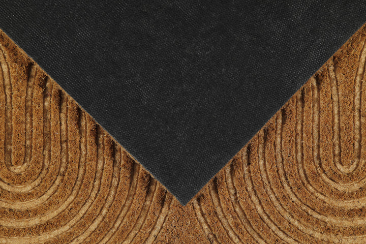 Retro Flow Fußmatte natur Kurzflor rechteckig