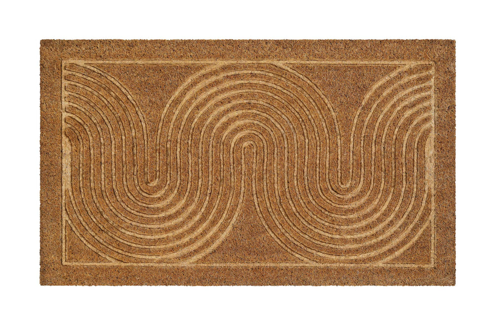 Retro Flow Fußmatte natur Kurzflor rechteckig
