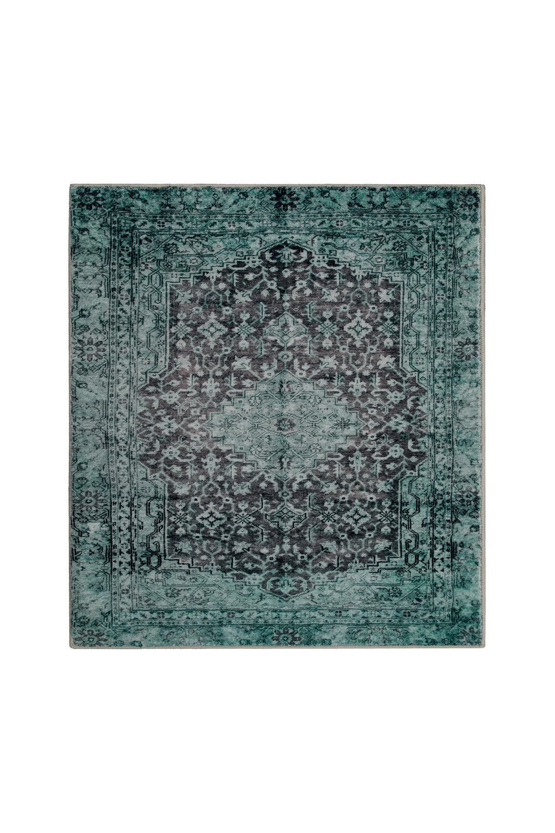 Ralph  Badteppich grün Kurzflor rechteckig