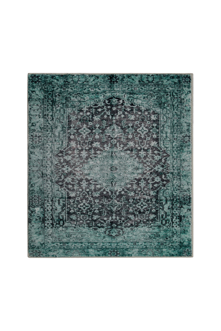 Ralph  Badteppich grün Kurzflor rechteckig