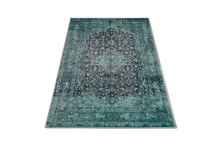 Ralph  Badteppich grün Kurzflor rechteckig