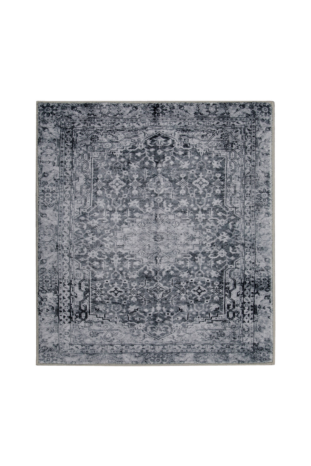 Ralph  Badteppich grau Kurzflor rechteckig