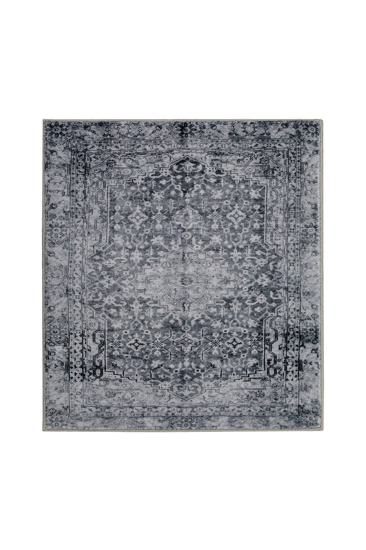 Ralph  Badteppich grau Kurzflor rechteckig