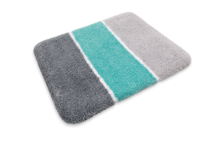 Rio Marina Badteppich türkis blau Hochflor rechteckig