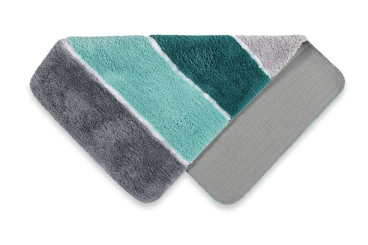 Rio Marina Badteppich türkis blau Hochflor rechteckig