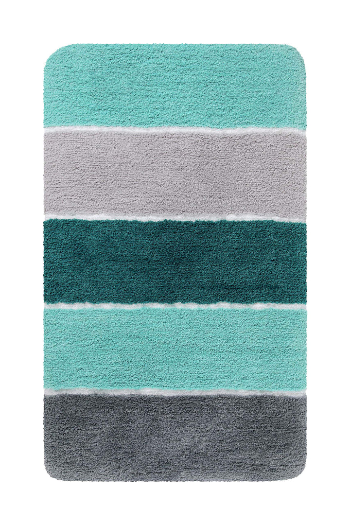 Rio Marina Badteppich türkis blau Hochflor rechteckig