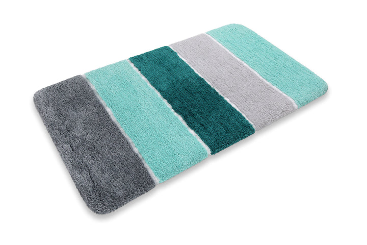 Rio Marina Badteppich türkis blau Hochflor rechteckig