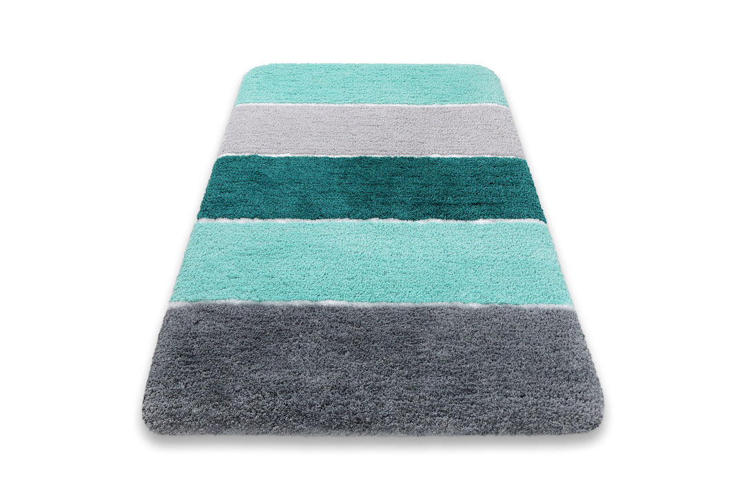 Rio Marina Badteppich türkis blau Hochflor rechteckig