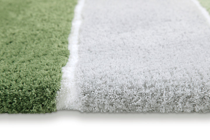 Rio Marina Badteppich lind grün Hochflor rechteckig