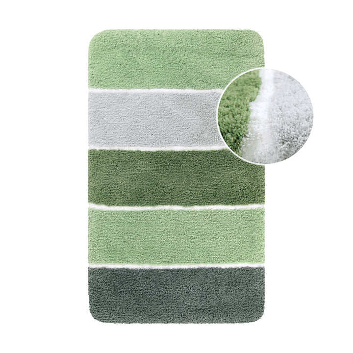 Rio Marina Badteppich lind grün Hochflor rechteckig