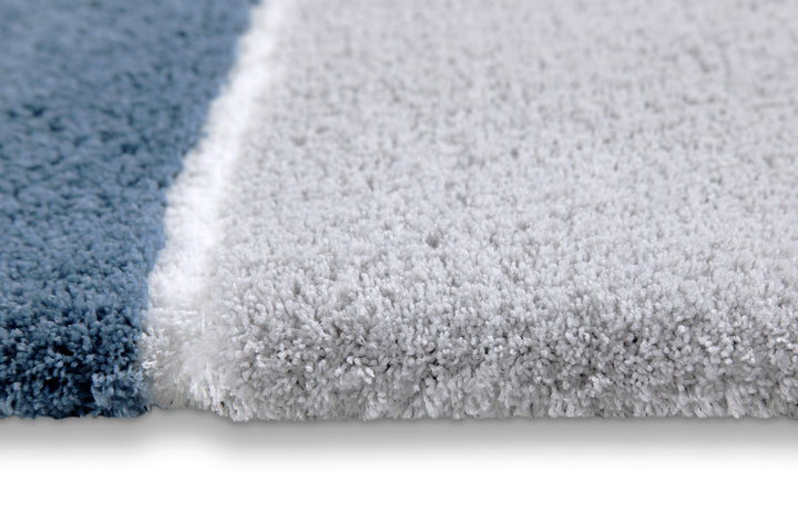 Rio Marina Badteppich rauch blau Hochflor rechteckig