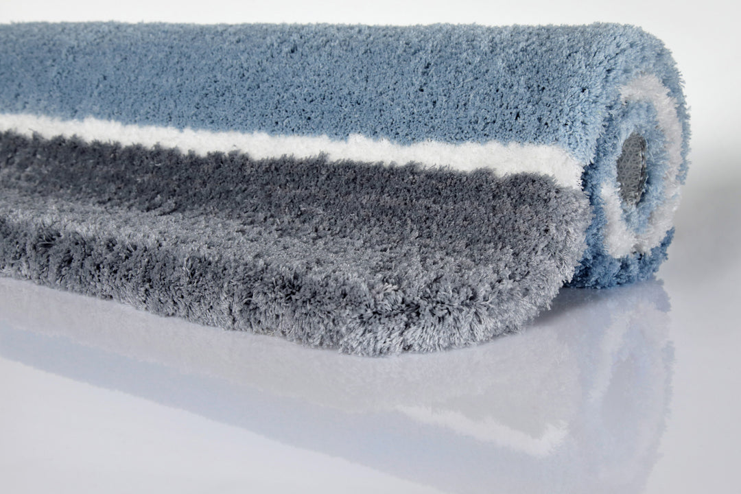 Rio Marina Badteppich rauch blau Hochflor rechteckig