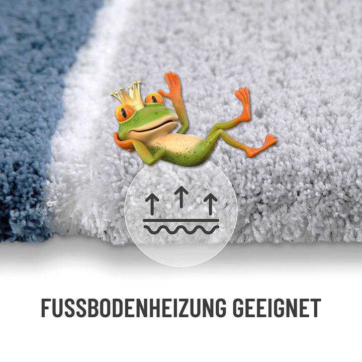 Rio Marina Badteppich rauch blau Hochflor rechteckig