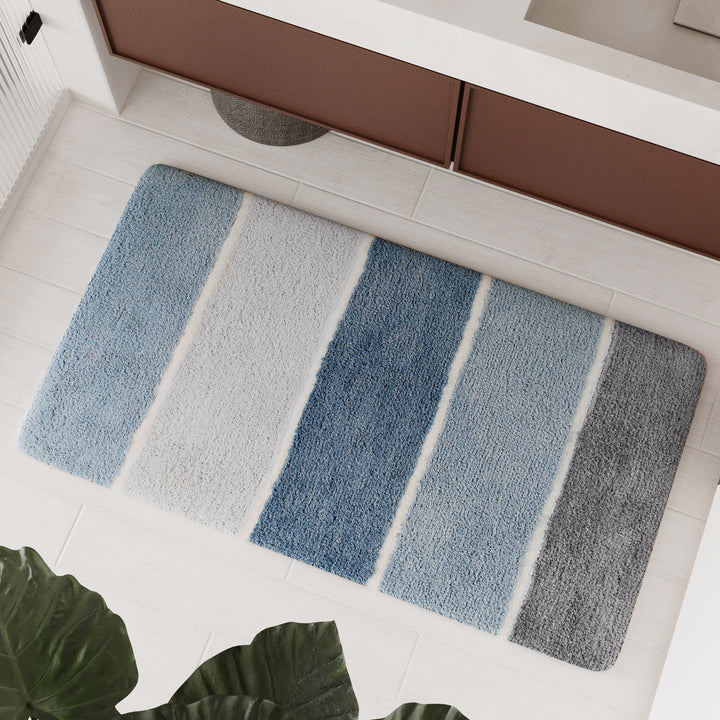 Rio Marina Badteppich rauch blau Hochflor rechteckig