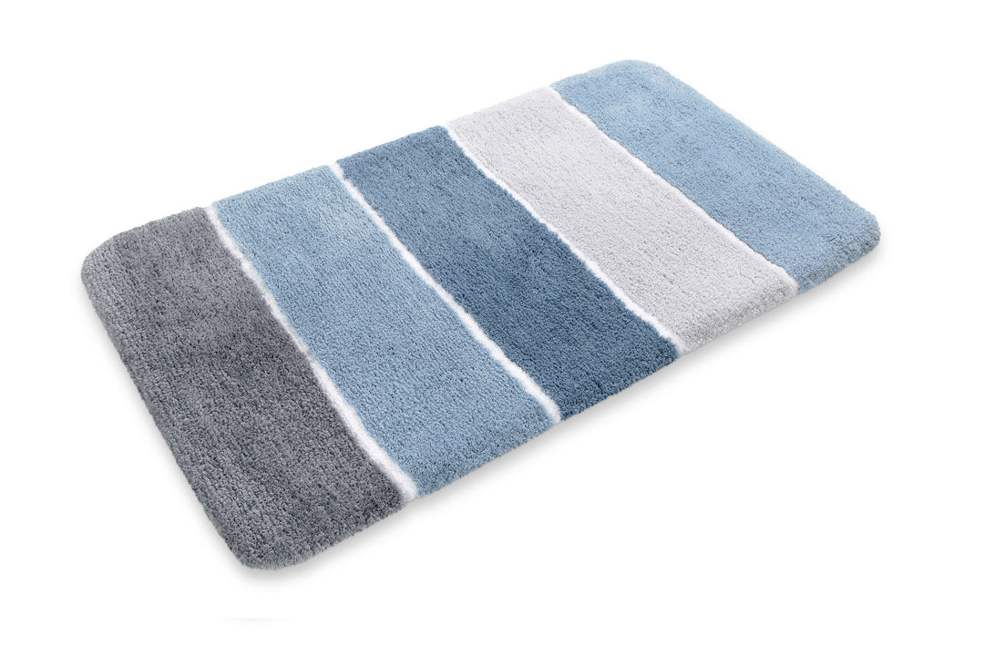 Rio Marina Badteppich rauch blau Hochflor rechteckig