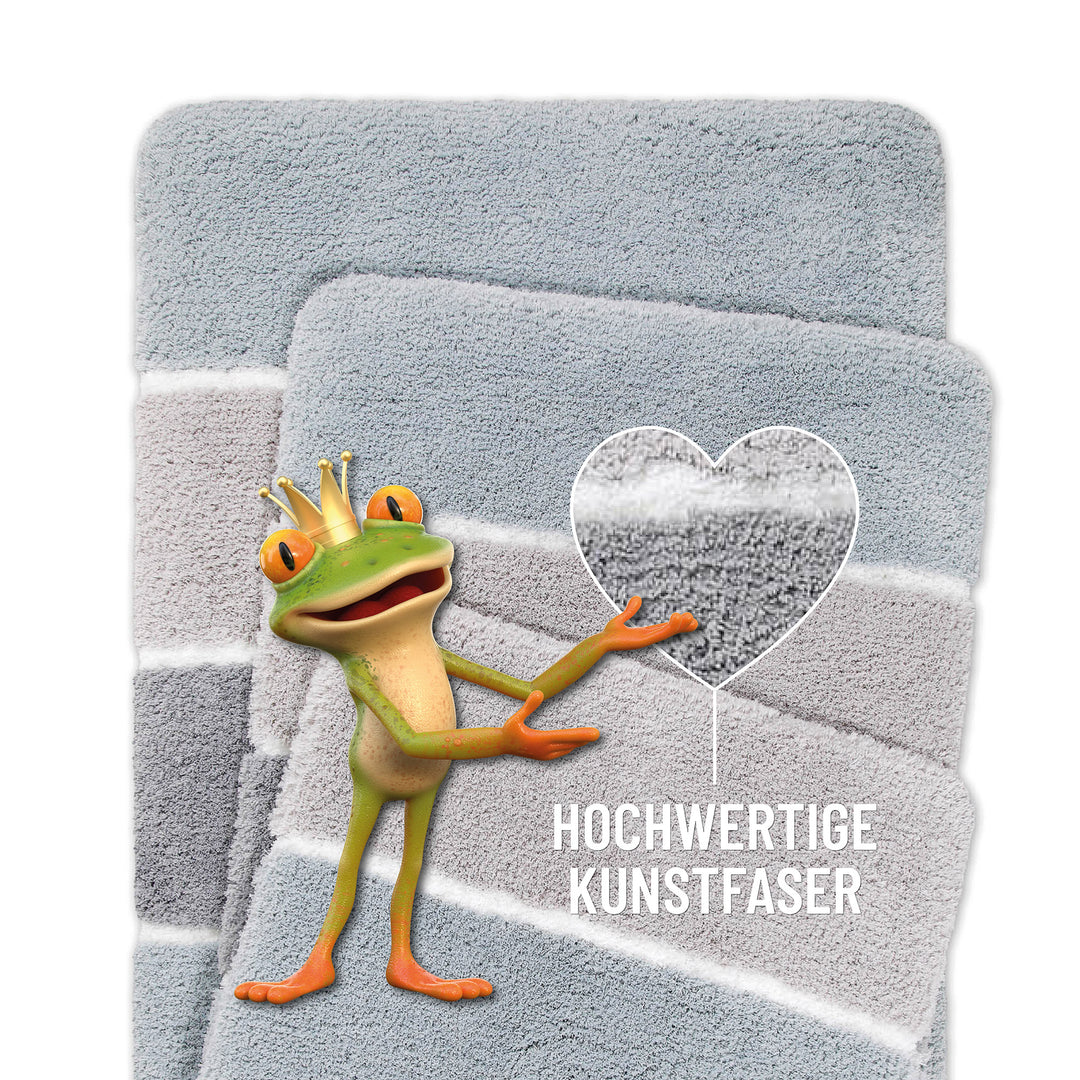 Rio Marina Badteppich grau multi Hochflor rechteckig