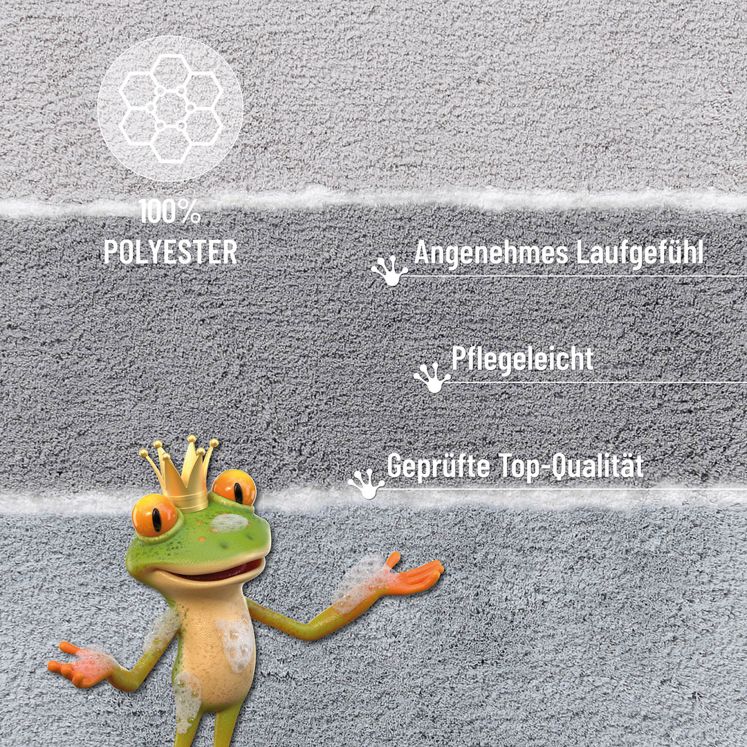 Rio Marina Badteppich grau multi Hochflor rechteckig