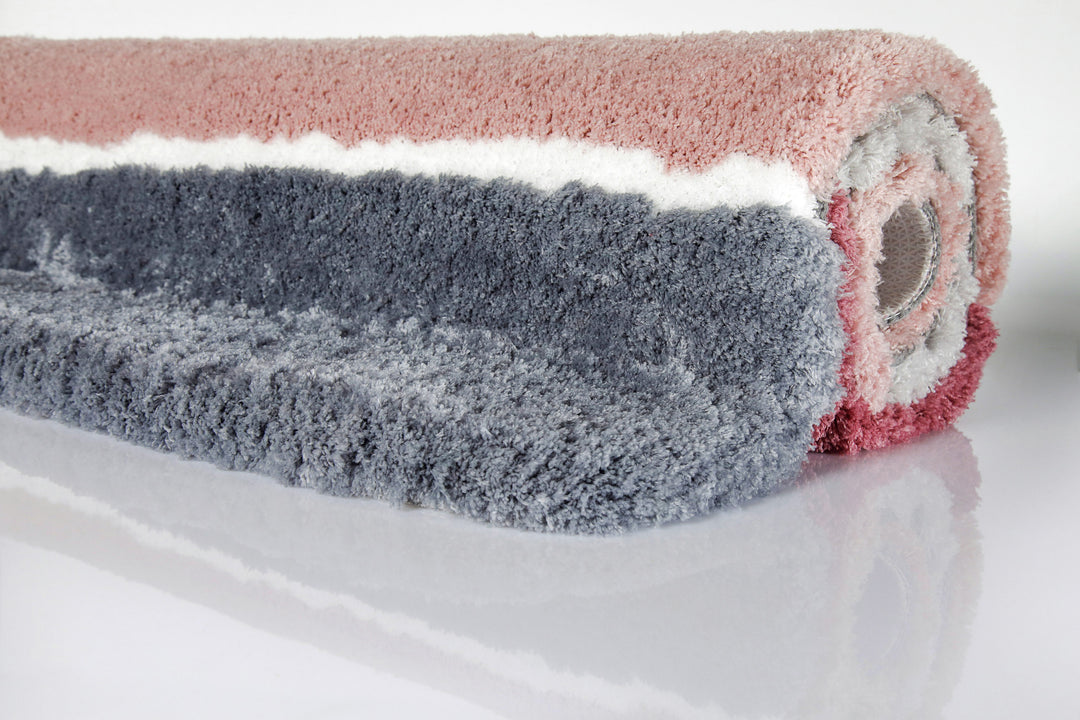 Rio Marina Badteppich puder rosa Hochflor rechteckig