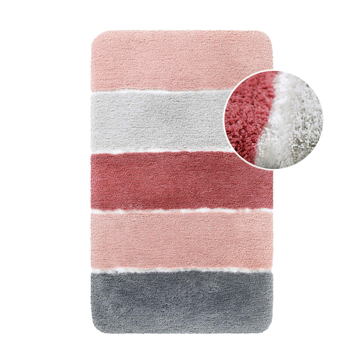 Rio Marina Badteppich puder rosa Hochflor rechteckig