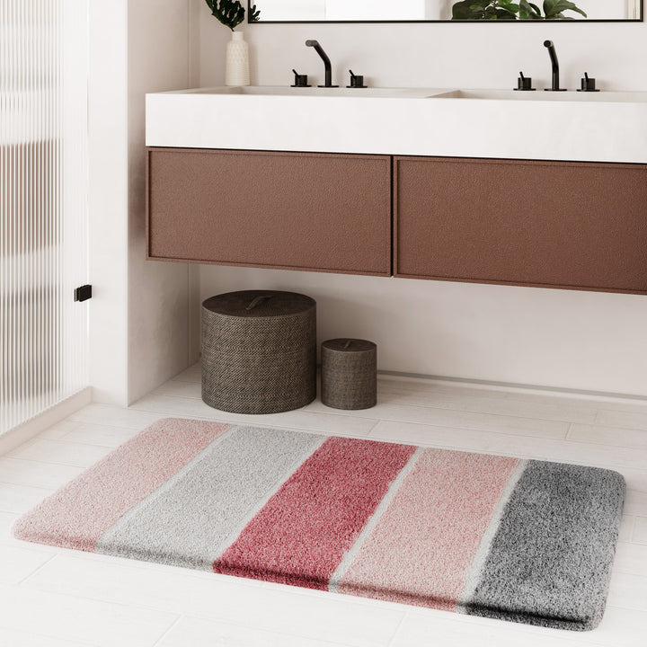 Rio Marina Badteppich puder rosa Hochflor rechteckig