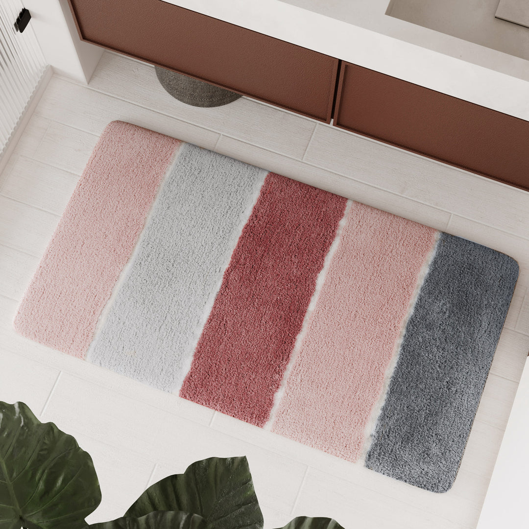 Rio Marina Badteppich puder rosa Hochflor rechteckig