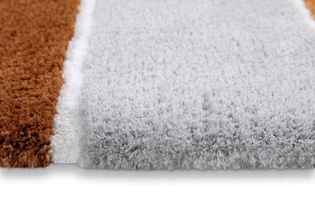 Rio Marina Badteppich terracotta Hochflor rechteckig