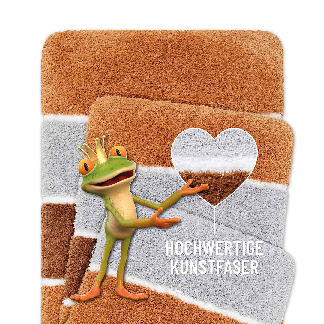 Rio Marina Badteppich terracotta Hochflor rechteckig