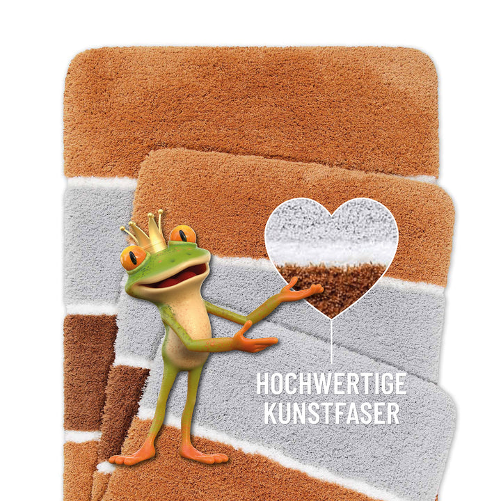 Rio Marina Badteppich terracotta Hochflor rechteckig