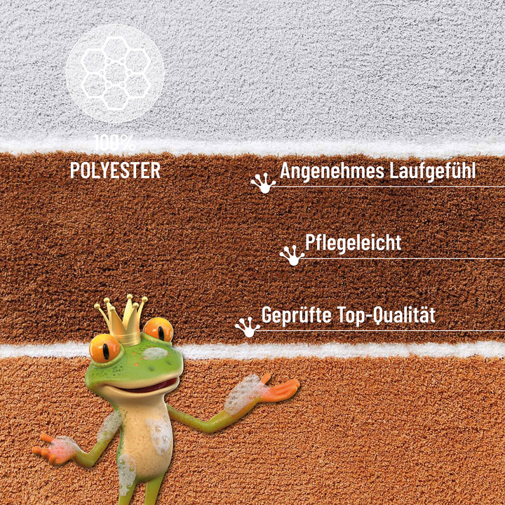 Rio Marina Badteppich terracotta Hochflor rechteckig