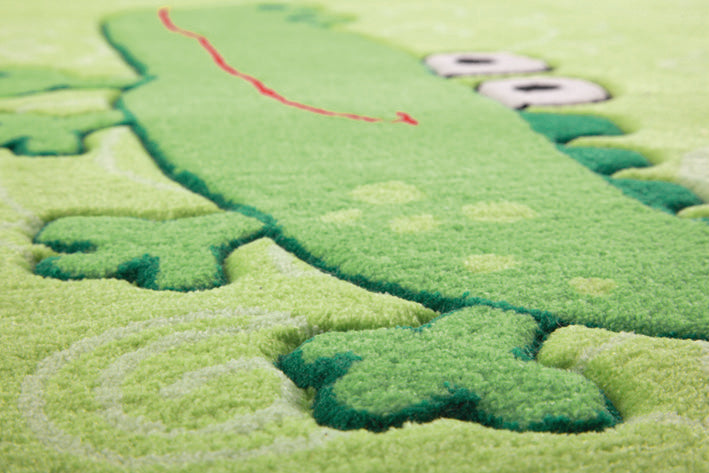 Sigikid Kinderteppich 120x180 cm Grün "Crocodile"