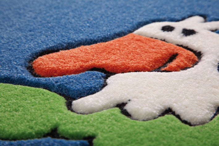 Olaf Laola Ahoi Teppich blau Kurzflor rechteckig